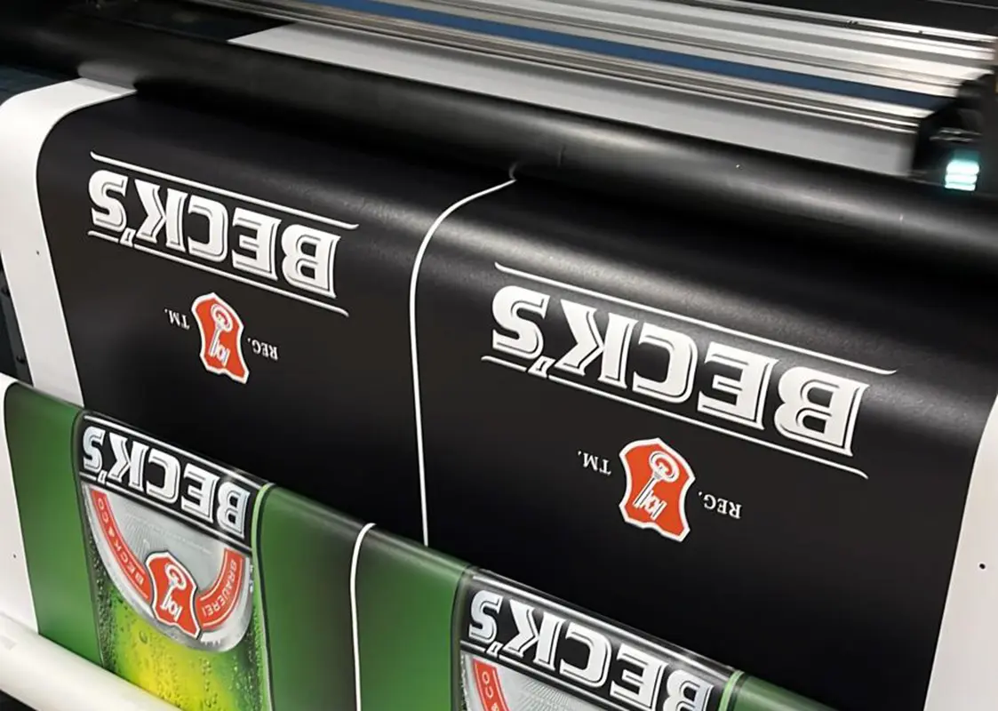 Druck Banner Becks